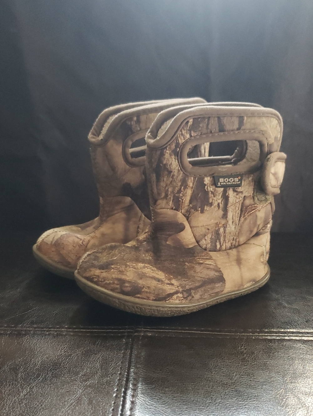 Bogs Kids Camouflage Pull-On Boots - Brown/Tan